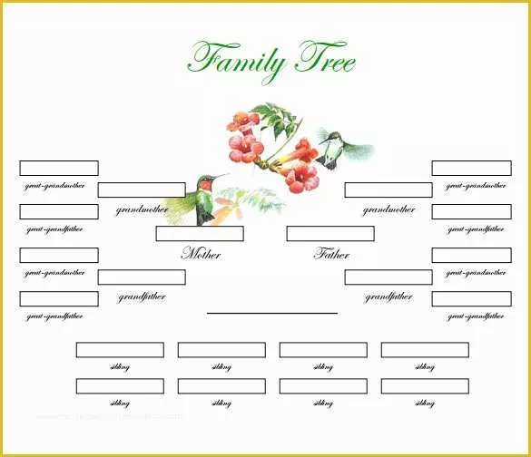 Free Family Tree with Siblings Template Of Family Tree Template 31 Free Printable Word Excel Pdf