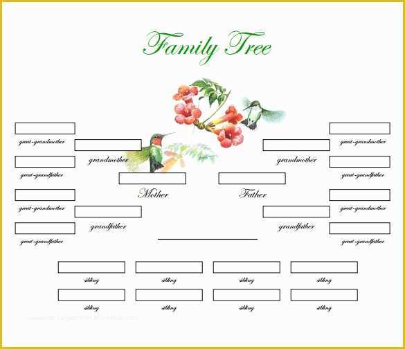 Free Family Tree with Siblings Template Of Family Tree Template 31 Free Printable Word Excel Pdf