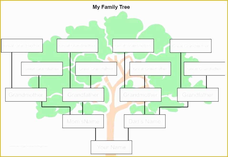 Free Family Tree with Siblings Template Of Medium to Size Family Tree Template with Siblings