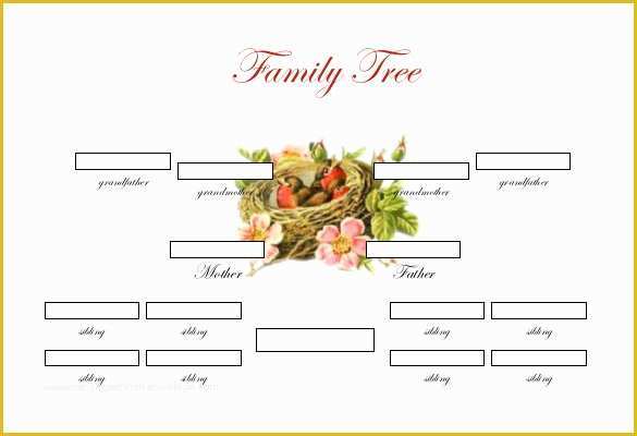 Free Family Tree with Siblings Template Of Simple Family Tree Template 25 Free Word Excel Pdf
