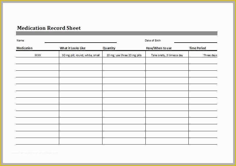 Free F&amp;i Menu Template Of Medication Administration Record Template Word Luxury