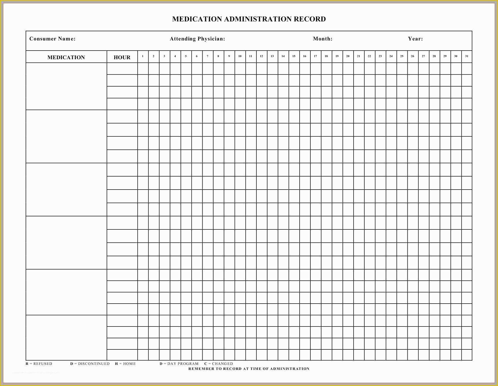 Free F&amp;i Menu Template Of Medication Administration Record Template Word Luxury