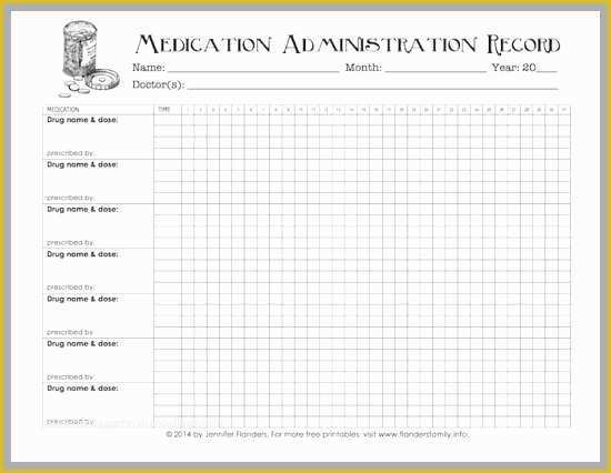 Free F&amp;amp;i Menu Template Of Medication Administration Record Template Word Luxury