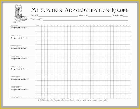 Free F&amp;i Menu Template Of Medication Administration Record Template Word Luxury