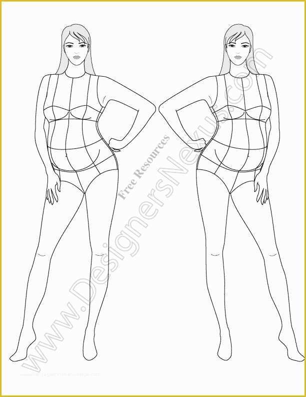 Free Fashion Templates Of 53 Best Free Female Fashion Croquis Images On Pinterest