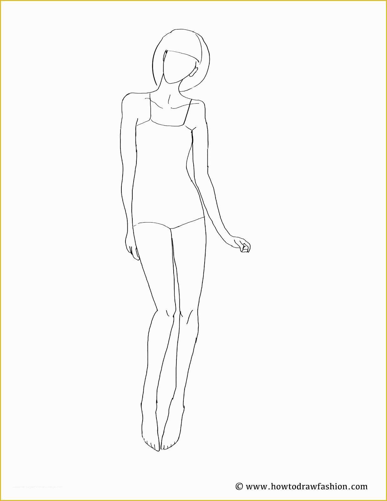 Free Fashion Templates Of How to Draw Fashion Fashion Templates Women