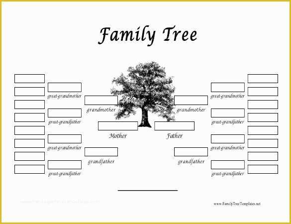 Free Fill In Family Tree Template Of 34 Family Tree Templates Pdf Doc Excel Psd