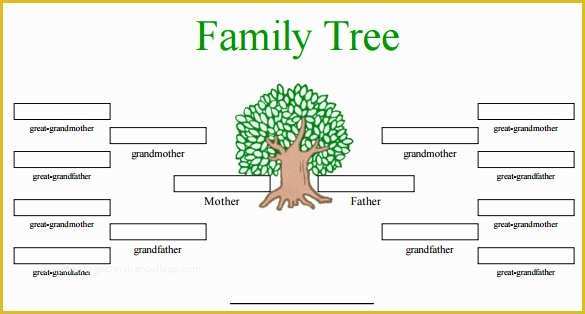 Free Fill In Family Tree Template Of Blank Family Tree Template 32 Free Word Pdf Documents