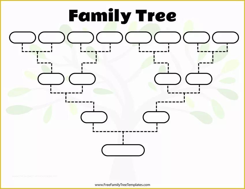 Free Fill In Family Tree Template Of Blank Family Tree Template – Free Family Tree Templates