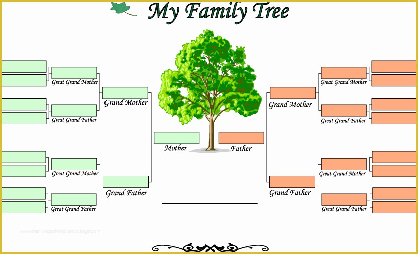 Free Fill In Family Tree Template Of Blank Family Tree Template