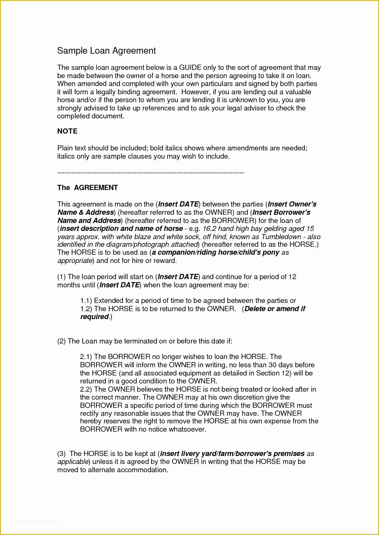 Free Financial Loan Agreement Template Of 14 Loan Agreement Templates Excel Pdf formats