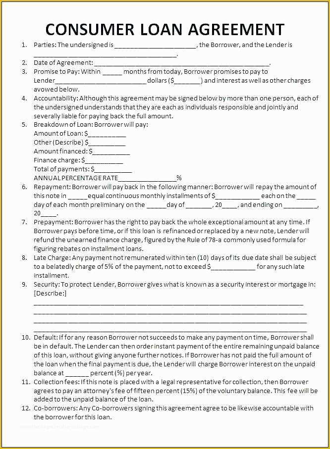 Free Financial Loan Agreement Template Of Financial Loan Contract Template Finance Loan Agreement