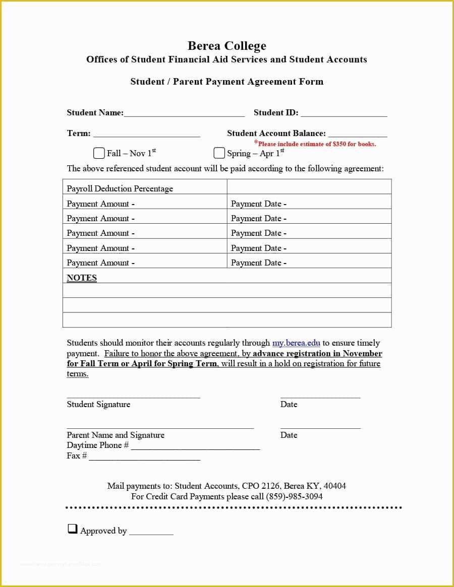 Free Financial Loan Agreement Template Of Payment Agreement 40 Templates & Contracts Template Lab