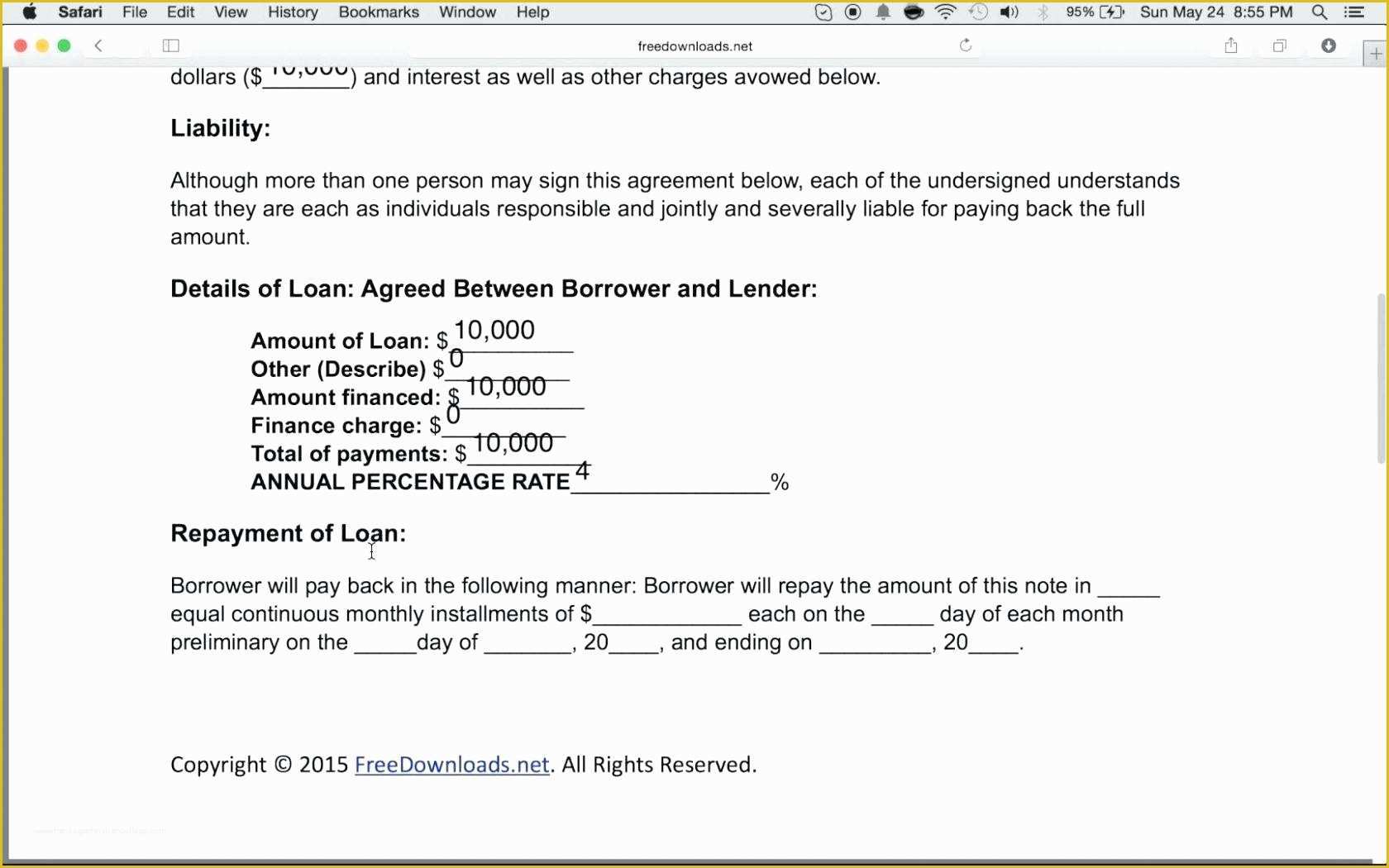 Free Financial Loan Agreement Template Of Template Vehicle Policy Template Report Pany Analysis