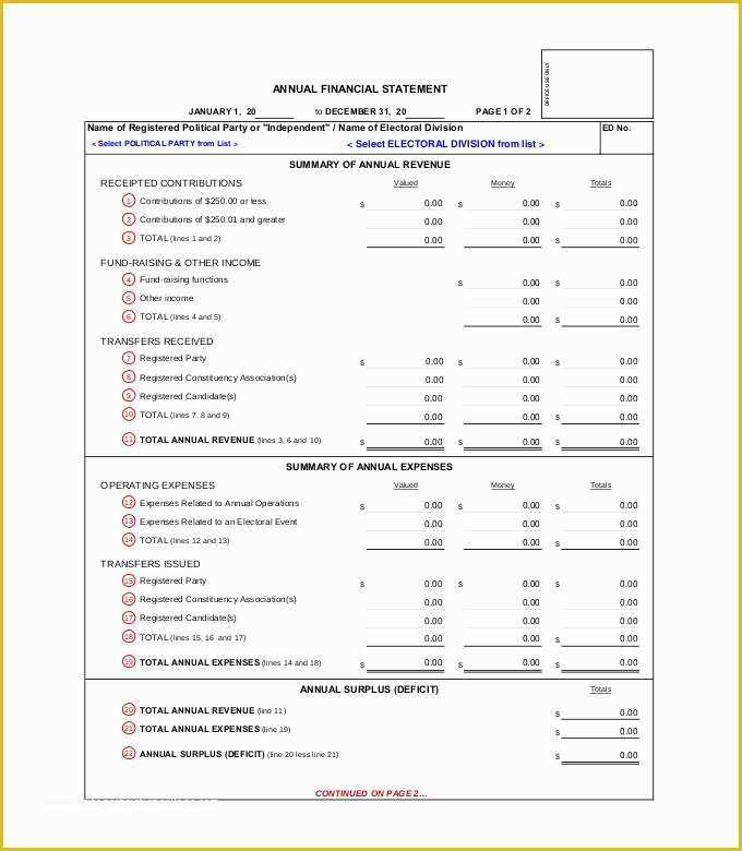 Free Financial Statement Template Of 27 Financial Statement Templates Pdf Doc