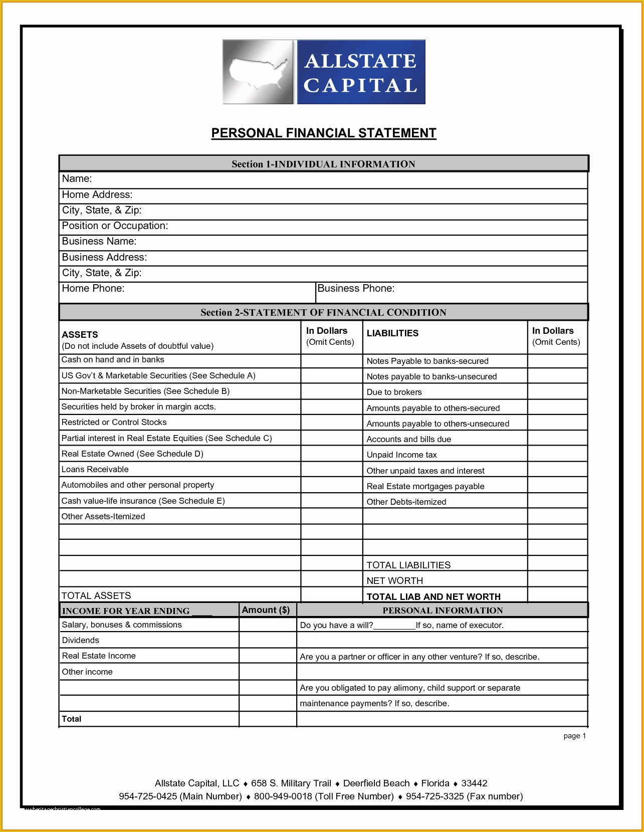 Free Financial Statement Template Of Free Financial Statement Template