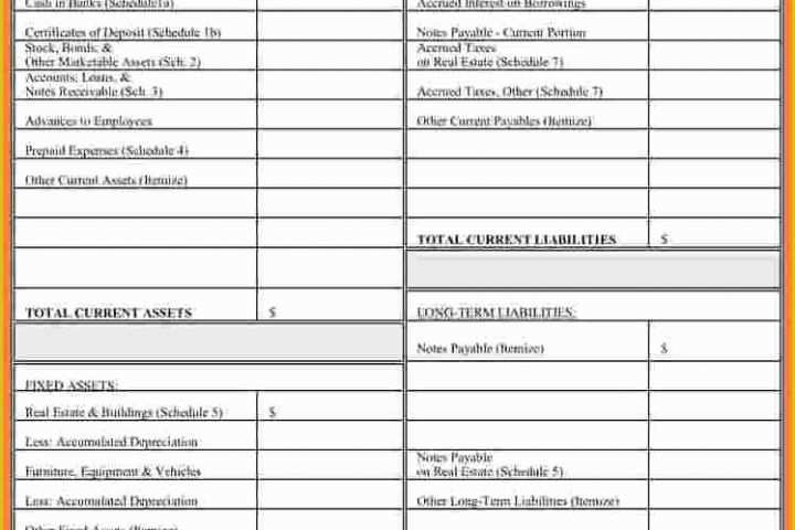 Free Financial Statement Template Of Free Small Business Financial Statement Template Free Download