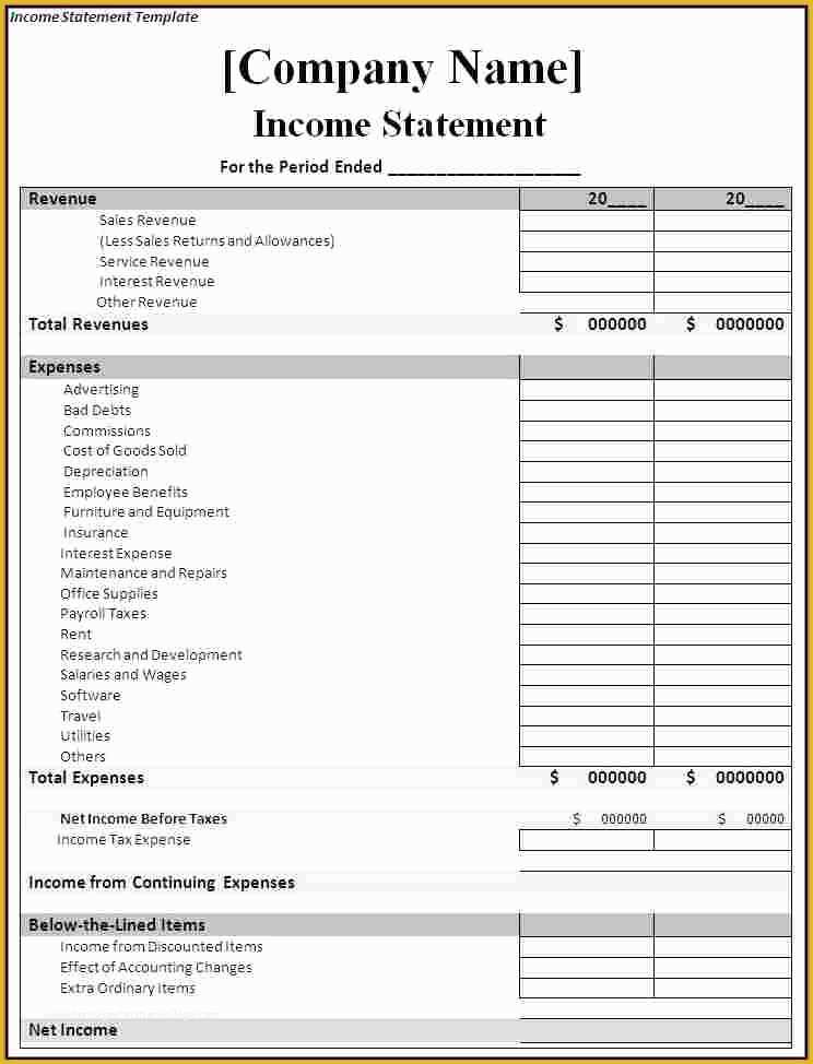Free Financial Statement Template Of Scope Statement Example