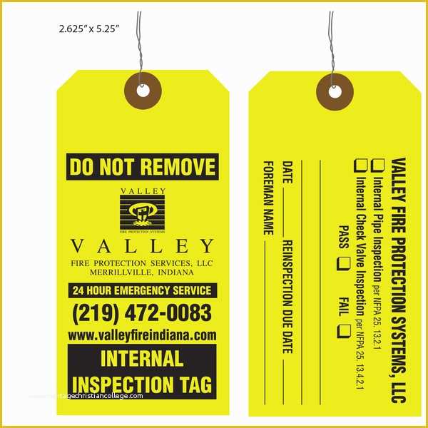 Free Fire Extinguisher Inspection Tags Template Of 87 Fire Extinguisher Inspection Tag Template Fire