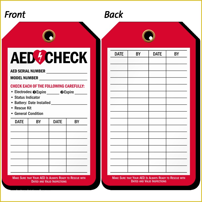 Printable Fire Extinguisher Inspection Tags Template Pdf