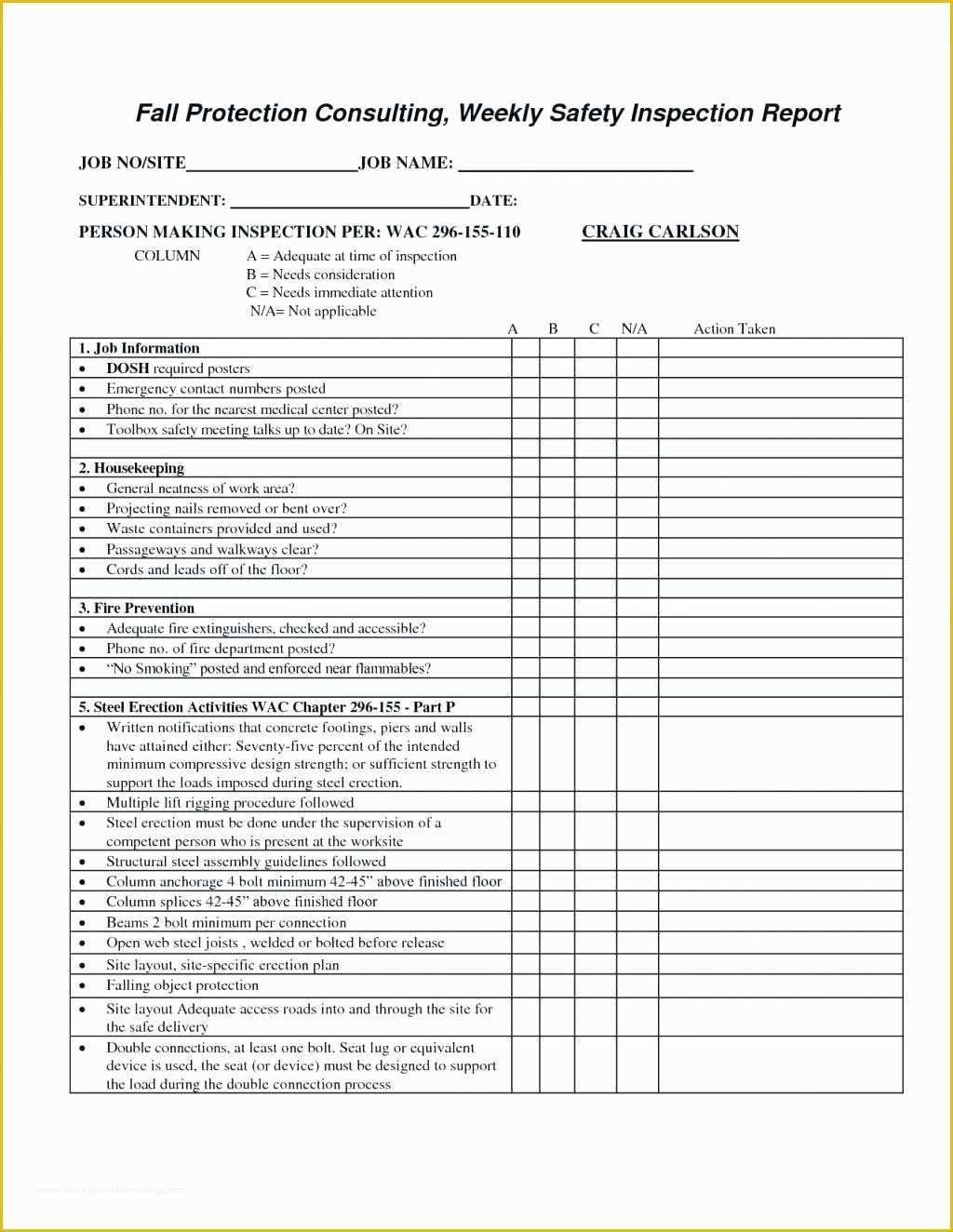 31 Free Fire Extinguisher Inspection Tags Template