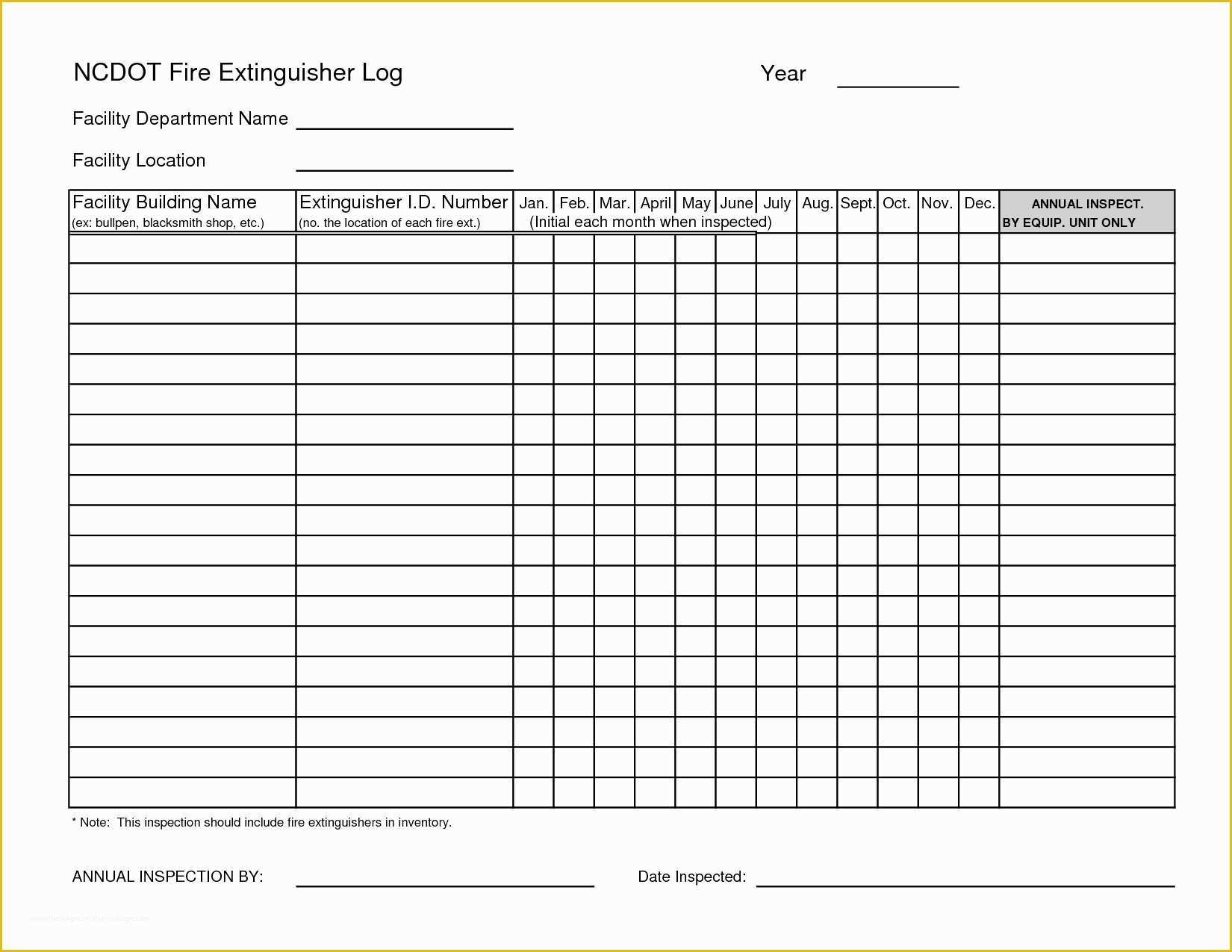 Free Fire Extinguisher Inspection Tags Template Of Fire Extinguisher Inspection Tag Template Erieairfair