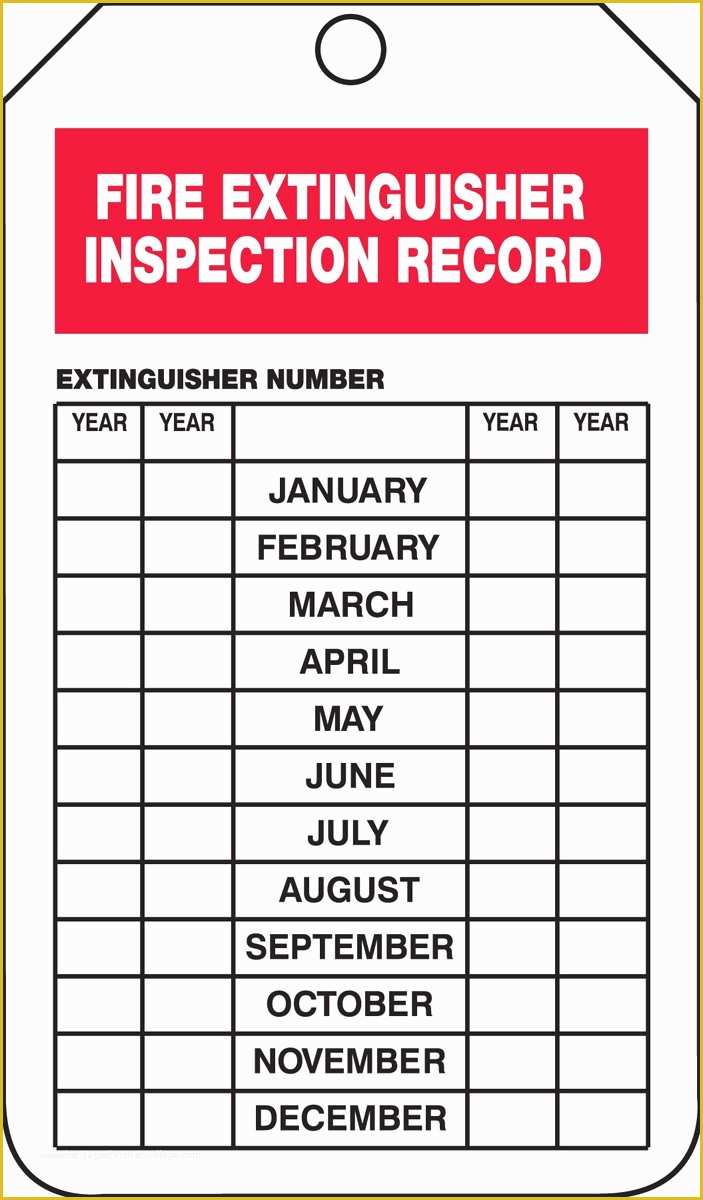 31 Free Fire Extinguisher Inspection Tags Template Heritagechristiancollege