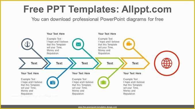 Free Fishbone Diagram Template Of Fishbone Arrow Powerpoint Diagram Template