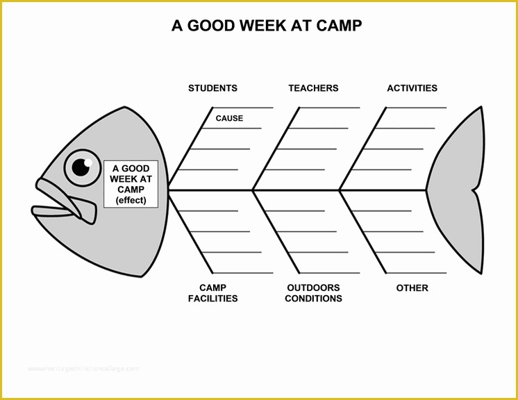 Free Fishbone Diagram Template Of Fishbone Diagram Business Charts Templates