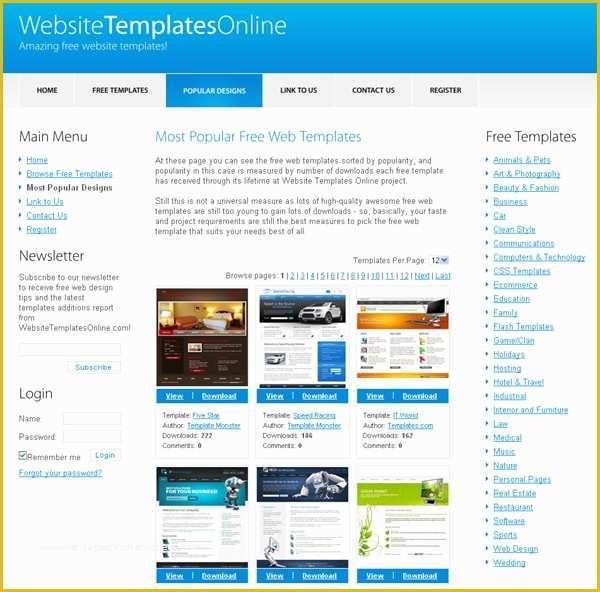 Free Flash Site Templates Download Of 30 Sites that Fer Free Website Templates and Free Flash