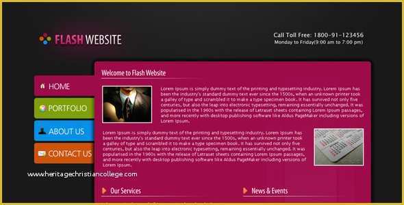 Free Flash Site Templates Download Of Flash Website Template by Rjoshicool