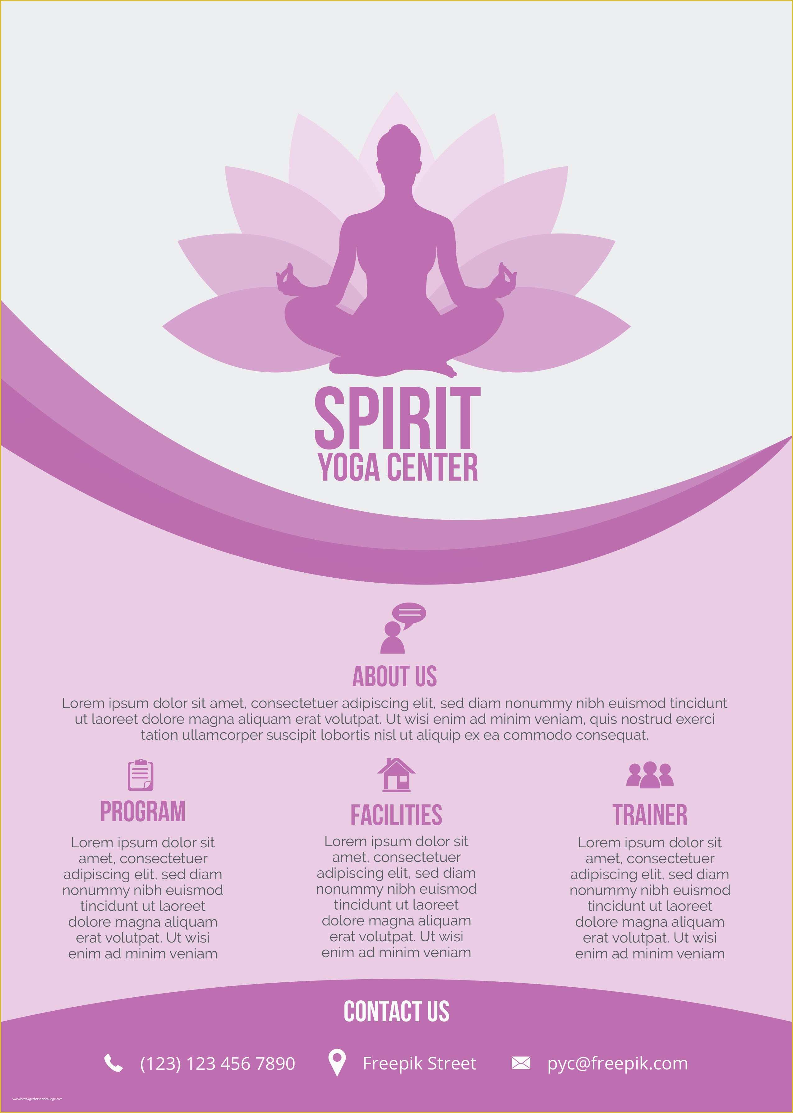 Free Flier Templates Of 20 Distinctive Yoga Flyer Templates Free for Professionals