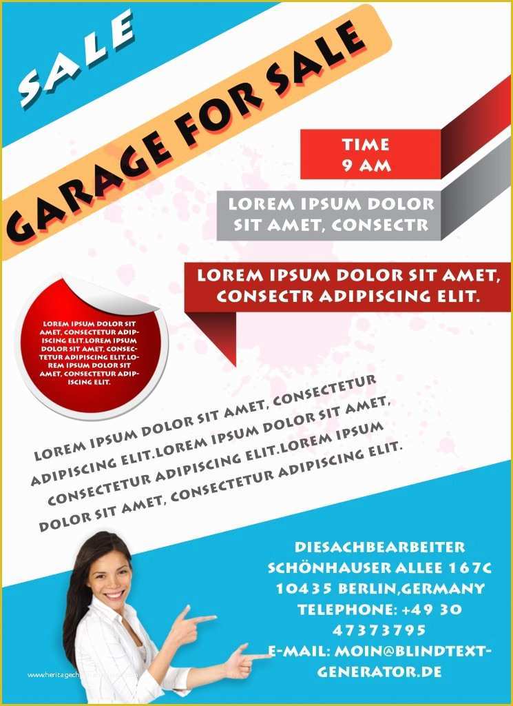 Free Flier Templates Of Free Printable Garage Sale Flyers Templates attract More