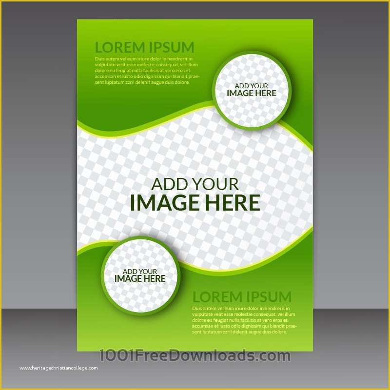 Free Flier Templates Of Free Vectors Green Business Vector Flyer Template