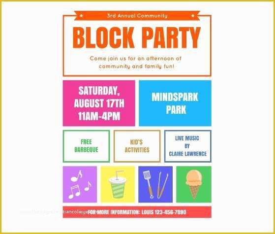 Free Flyer Templates Online Of Download This Block Party Flyer Template and Other Free