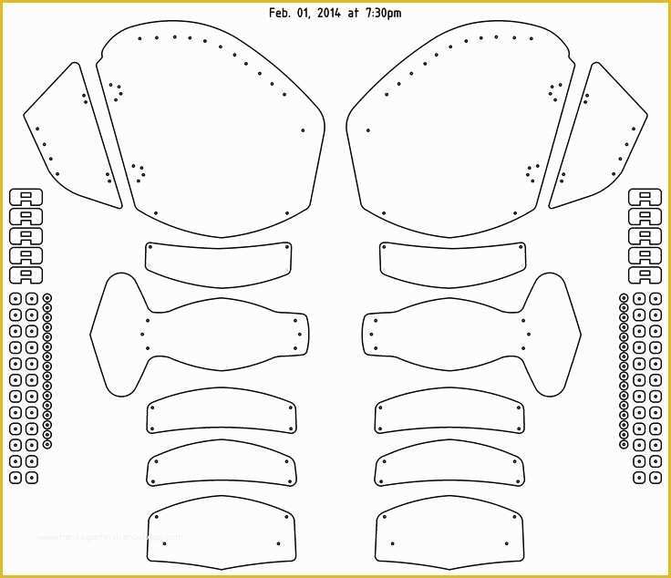 Printable Foam Armor Templates Printable Word Searches