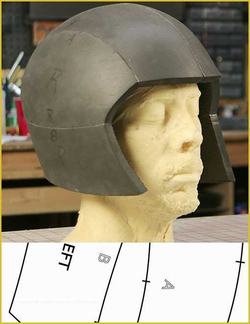 Free Foam Templates Of Basic Cosplay Helmet Template