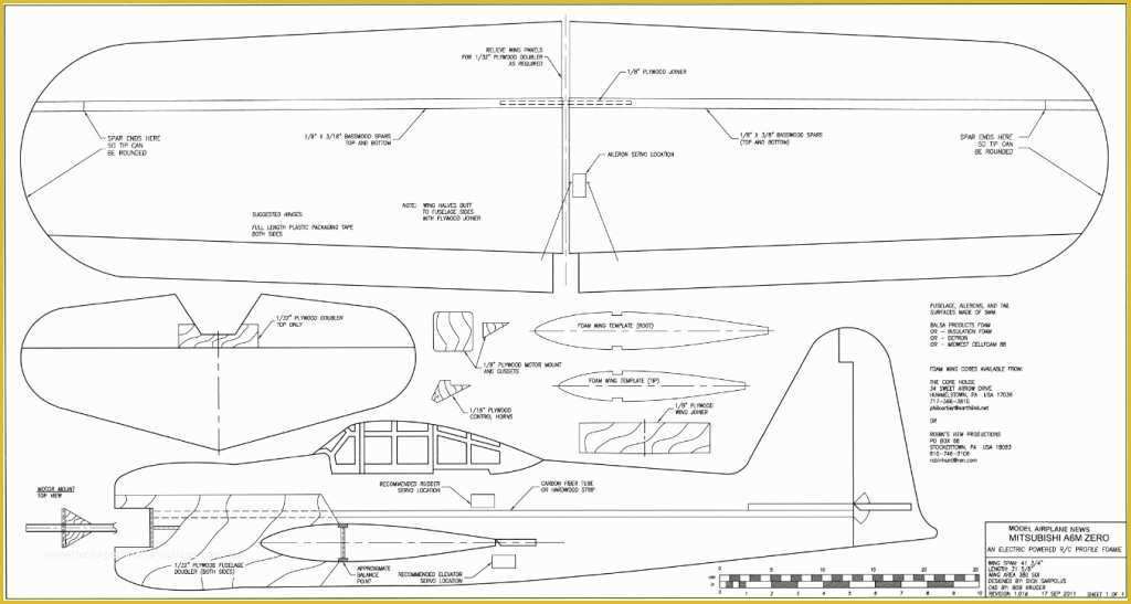 Foam Airplane Templates