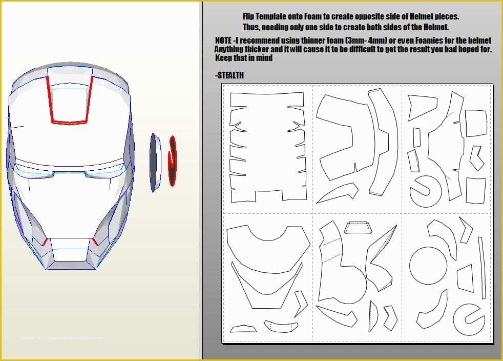 Free Foam Templates Of Iron Man Mark 4 6 Pepakura Foam Templates Video Tutorial