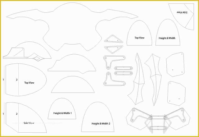 Free Foam Templates Of Shoulder Armor Template Volpin Props Clares Armor Claymore
