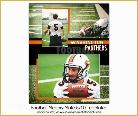 Free Football Memory Mate Templates Of Football Mm4 8x10 Memory Mate Sports Template