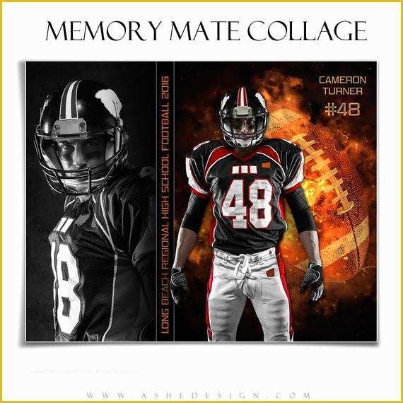 Free Football Memory Mate Templates Of Sports Memory Mates Backdraft Football 2 8x10 Digital