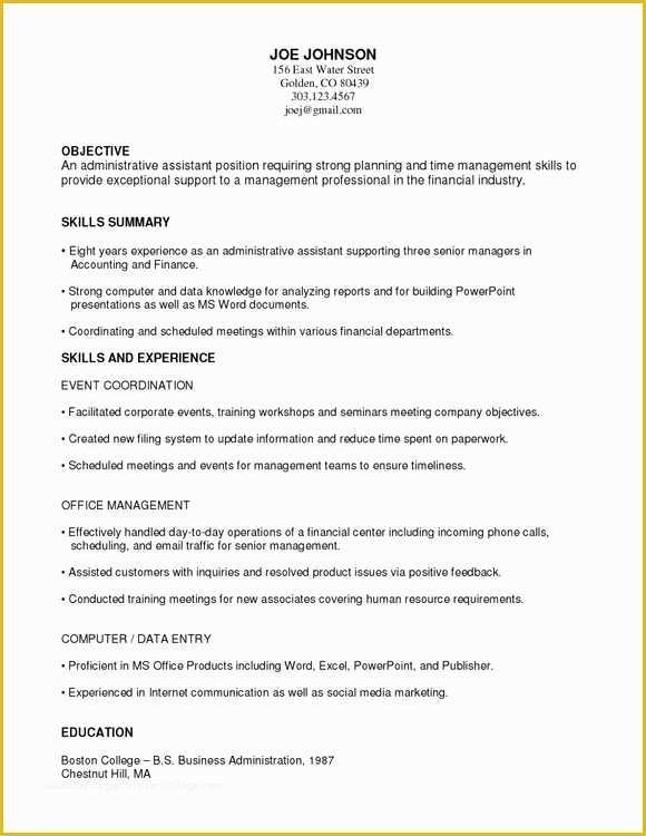 Free Functional Resume Template Of 14 Best Administrative Functional Resume Images On