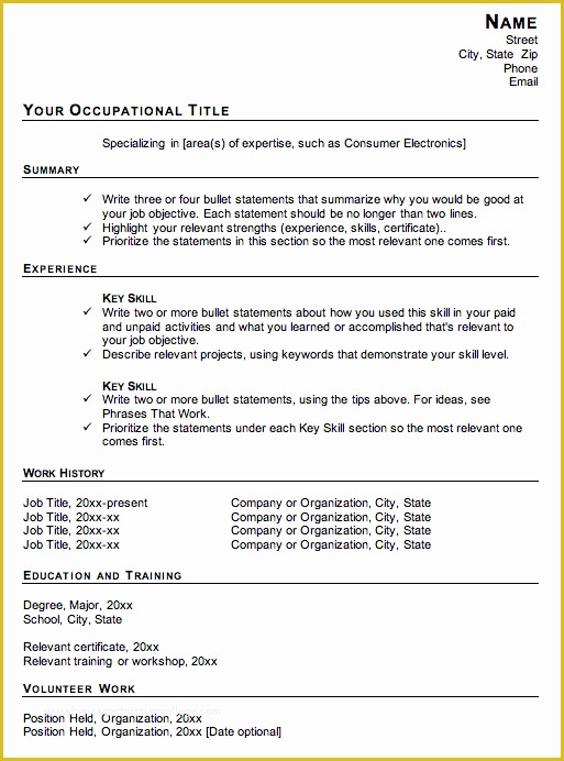 Free Functional Resume Template Of 4 Reasons Not to Use A Functional Resume format