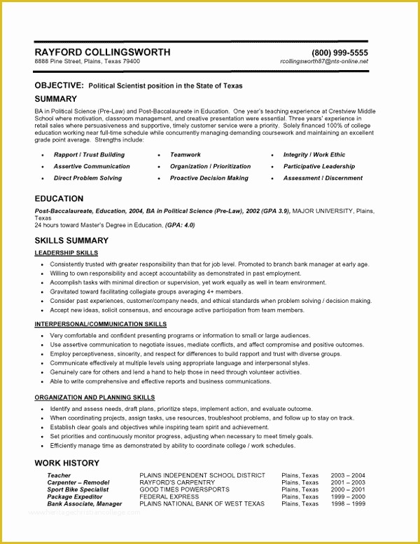 Free Functional Resume Template Of Functional Resume Resume Cv