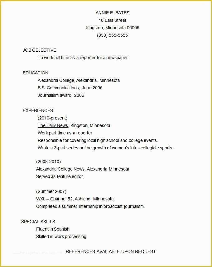 Free Functional Resume Template Of Functional Resume Template – 15 Free Samples Examples