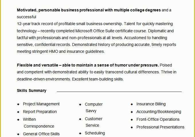 Free Functional Resume Template Of Functional Resume Template – 15 Free Samples Examples