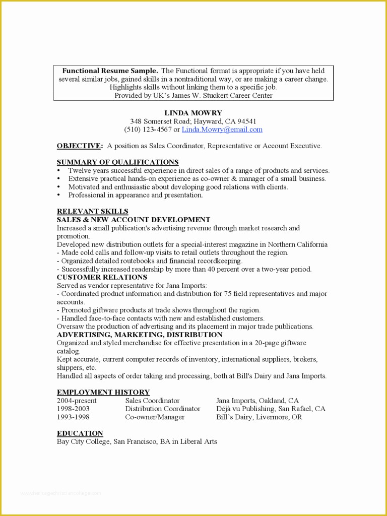 Free Functional Resume Template Of Functional Resume Template 5 Free Templates In Pdf Word