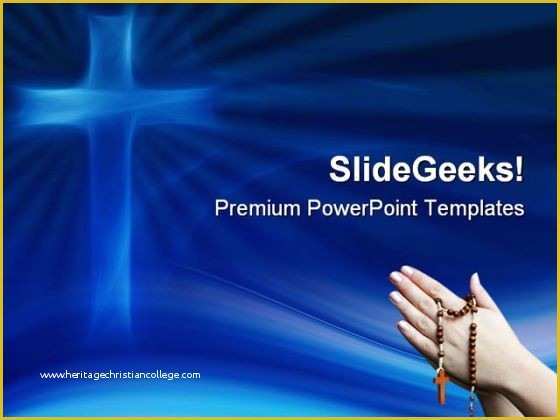 Free Funeral Slideshow Template Powerpoint Of Blue Cross Religion Powerpoint Templates and Powerpoint