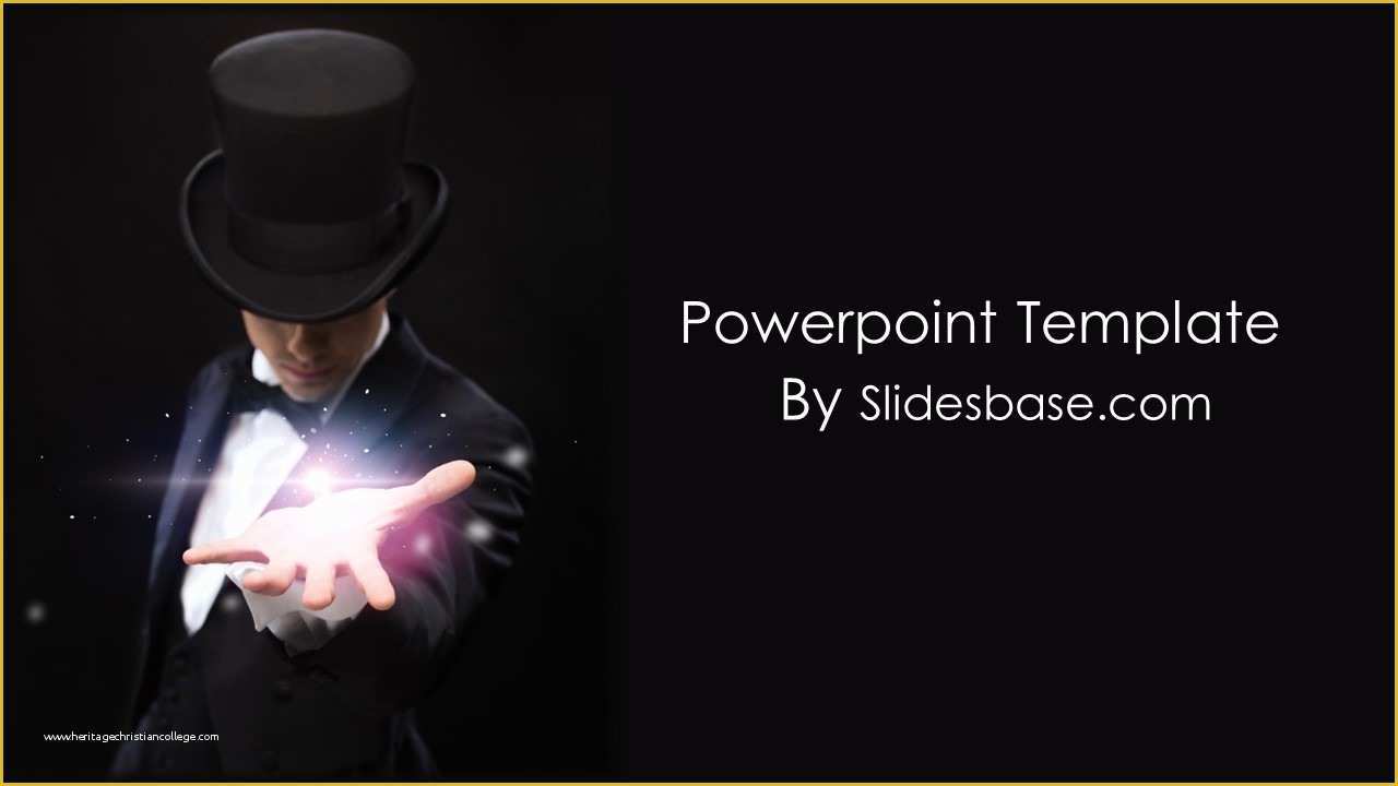Free Funeral Slideshow Template Powerpoint Of Magic Powerpoint Template